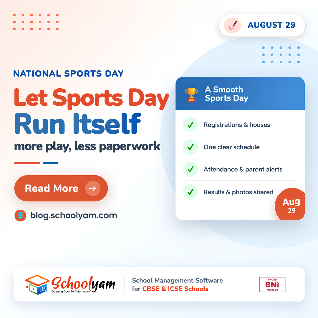 National Sports Day: Let Your School’s Sports Day Run Itself